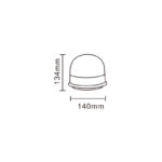 Lampeggiante a base piana 8 LED - immagine 2