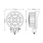 Faro lavoro rotondo 13 LED fascio di luce profondo - immagine 2