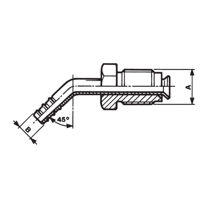 Tubo ramato D.14 45G c/racc. AF-09.009172
