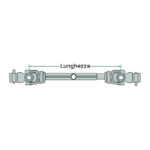 Albero cardanico profilo a limone F24 Lunghezza 860 AF-086024956 - immagine 2