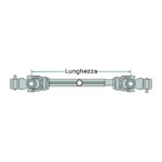 Albero cardanico profilo a limone F24 Lunghezza 1210 AF-0121024956 - immagine 2