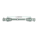 Albero cardanico sistema italiano B01 Lunghezza 1210 AF-1210B112 - immagine 3