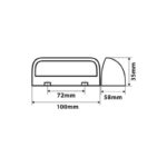 LUCE TARGA 12/24V 2 FUNZIONI - immagine 2
