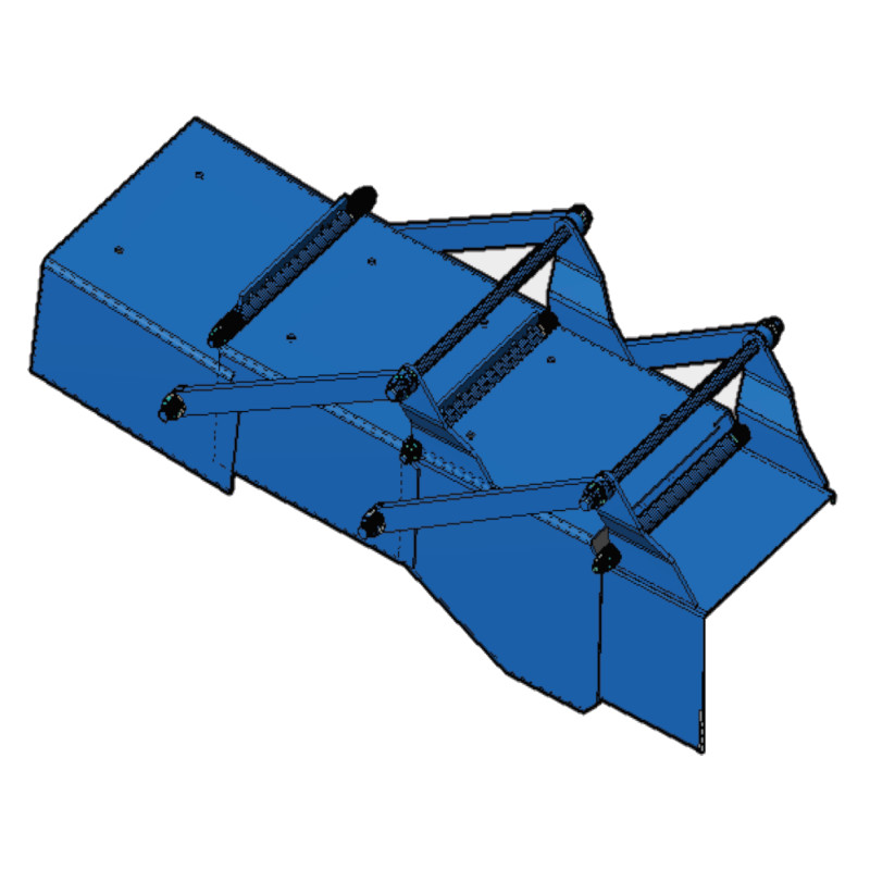 Terminale tubo di lancio a 3 settori completo AF-J561036