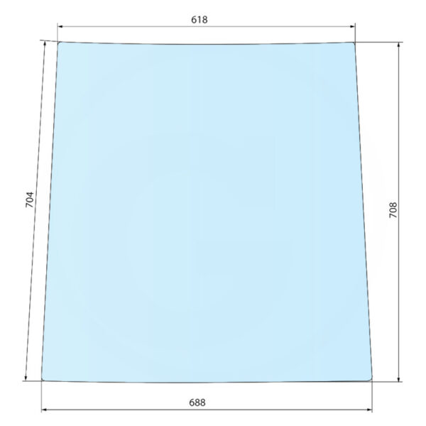 Vetro porta superiore sinistra AF-R50755