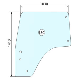 Vetro portiera sinistro AF-0.016.8743.0