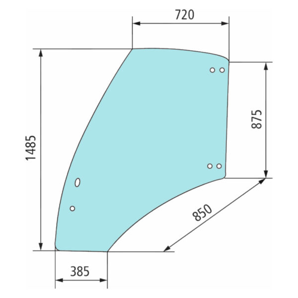 Vetro portiera sinistro AF-04418951/20
