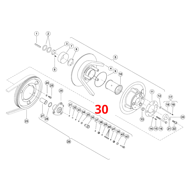 Kit mozzo a velocità variabile AF-0001099751CL - immagine 2